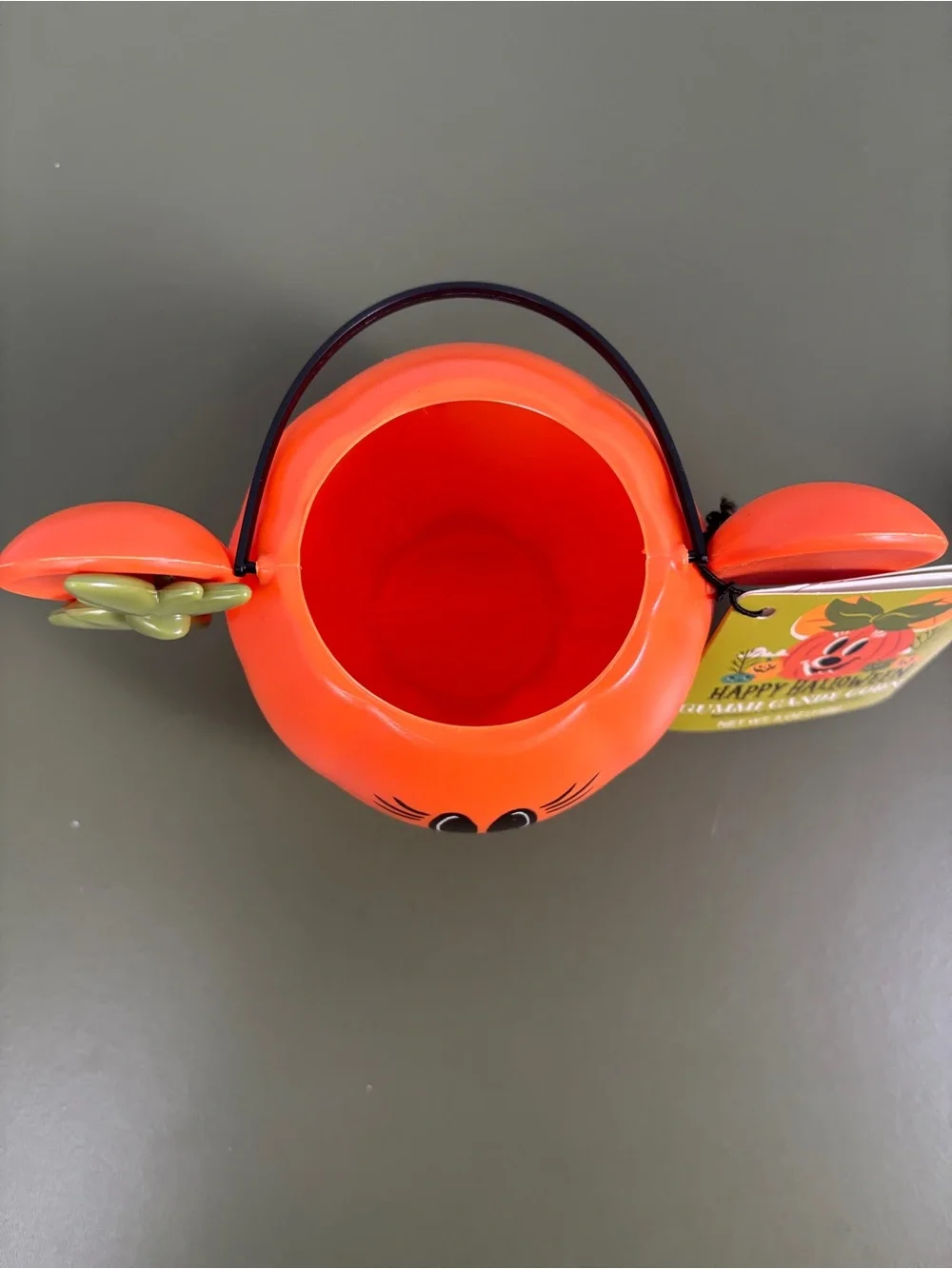 Disney Halloween Mickey & Minnie Ear Pumpkin Candy Buckets - Orange